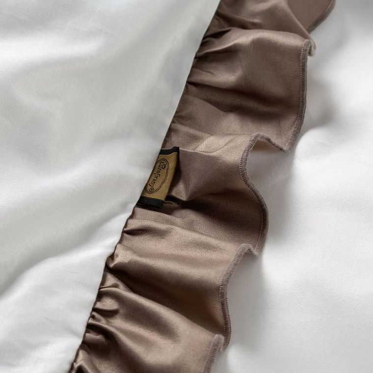 Eurofirany, komplet pościeli, Eliza, 220-200 cm, biały