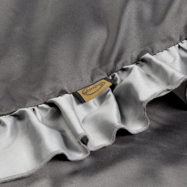 Eurofirany, komplet pościeli, Eliza, 220-200 cm, stalowy