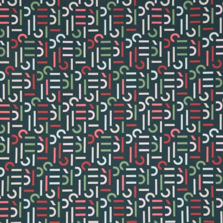 Eurofirany, komplet pościeli, Esprit, 220-200 cm, ciemnozielony