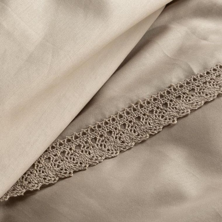 Eurofirany, komplet pościeli retro, 160-200 cm, beżowy