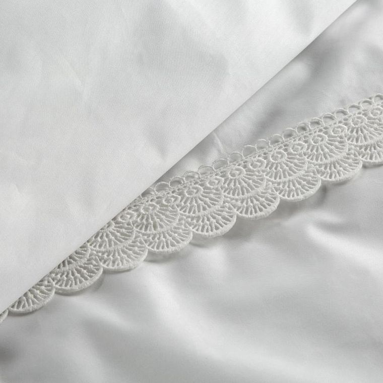 Eurofirany, komplet pościeli retro, 160-200 cm, biały
