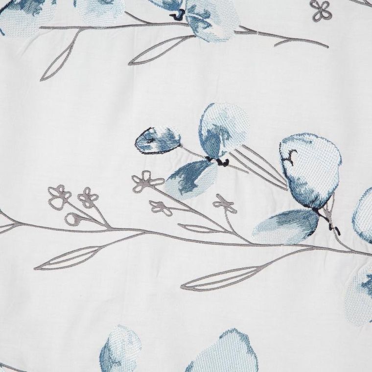 Eurofirany, komplet pościeli satynowej, haft, 220-200 cm, biały