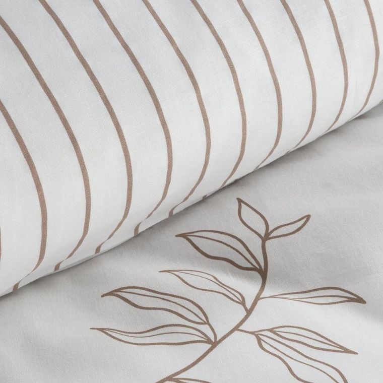 Eurofirany, komplet pościeli satynowej, Raya1, 140-200 cm, biały