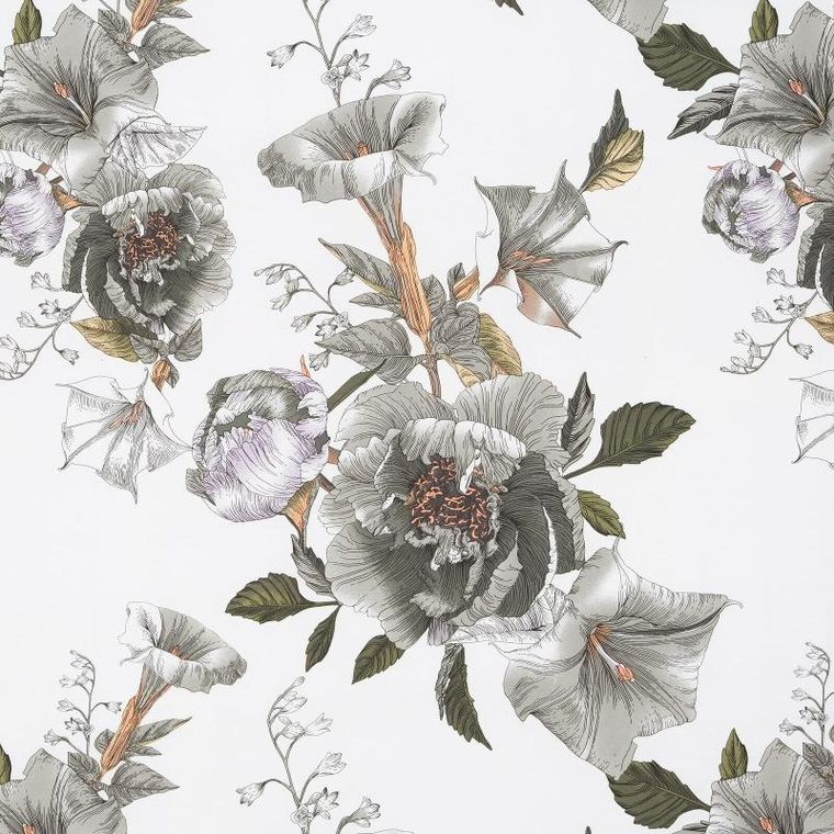 Eurofirany, komplet pościeli satynowej, Spring, 140-200 cm, biały