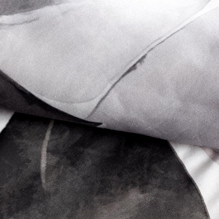 Eurofirany, komplet pościeli satynowej, Spring, 140-200 cm, biały