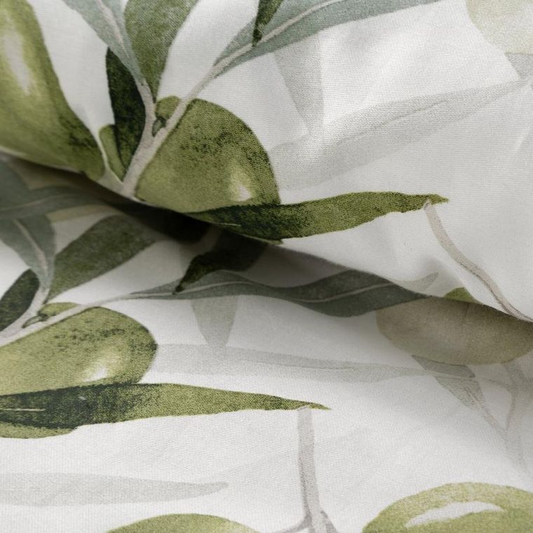 Eurofirany, komplet pościeli satynowej, spring, 140-200 cm, biały