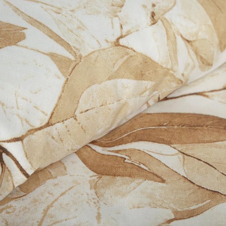 Eurofirany, komplet pościeli satynowej, Spring, 140-200 cm, ciemnopomarańczowy