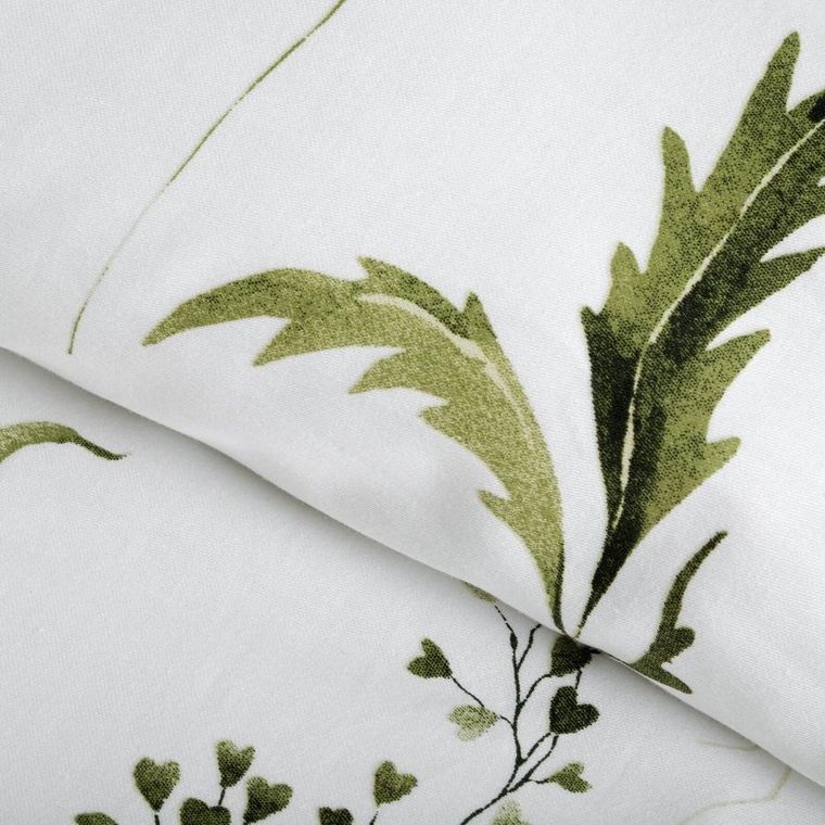 Eurofirany, komplet pościeli satynowej, spring. 140-200 cm, oliwkowy