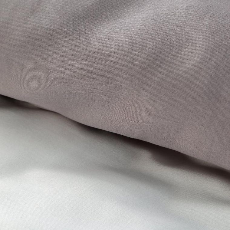 Eurofirany, komplet pościeli satynowej, spring, 140-200 cm, popielaty