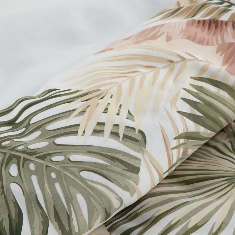 Eurofirany, komplet pościeli satynowej spring, 220-200 cm, biały