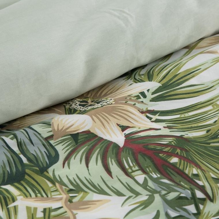 Eurofirany, komplet pościeli satynowej spring, 220-200 cm, biały