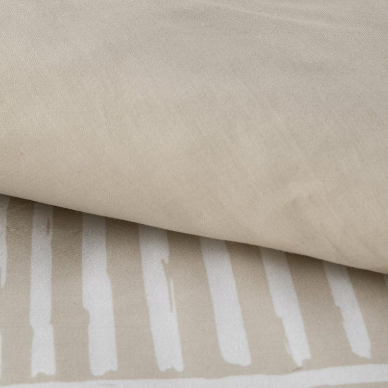 Eurofirany, komplet pościeli satynowej, Spring 80, 140-200 cm, beżowy