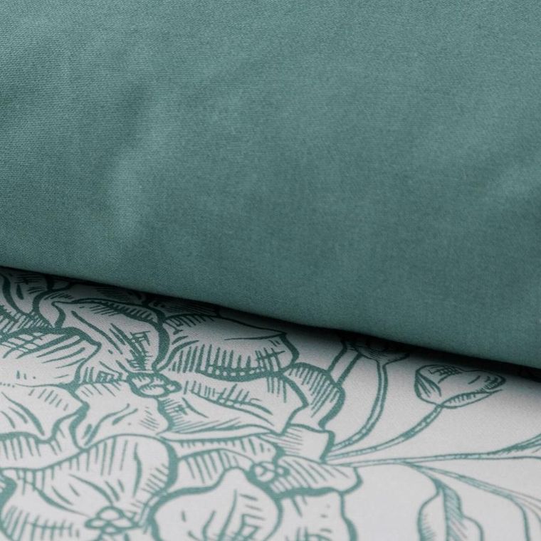 Eurofirany, komplet pościeli satynowej, Spring 85, 140-200 cm, biały