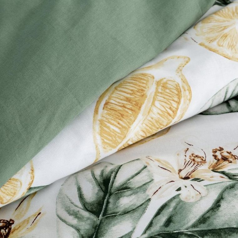 Eurofirany, komplet pościeli satynowej, spring 91, 220-200 cm, biały