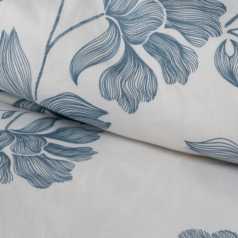 Eurofirany, komplet pościeli satynowej, Spring 99, 200-220 cm, biały