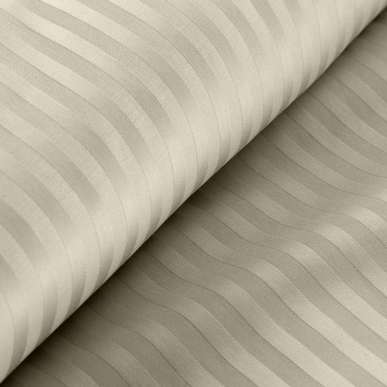 Eurofirany, komplet pościeli satynowej, Vera, 220-200 cm, beżowy