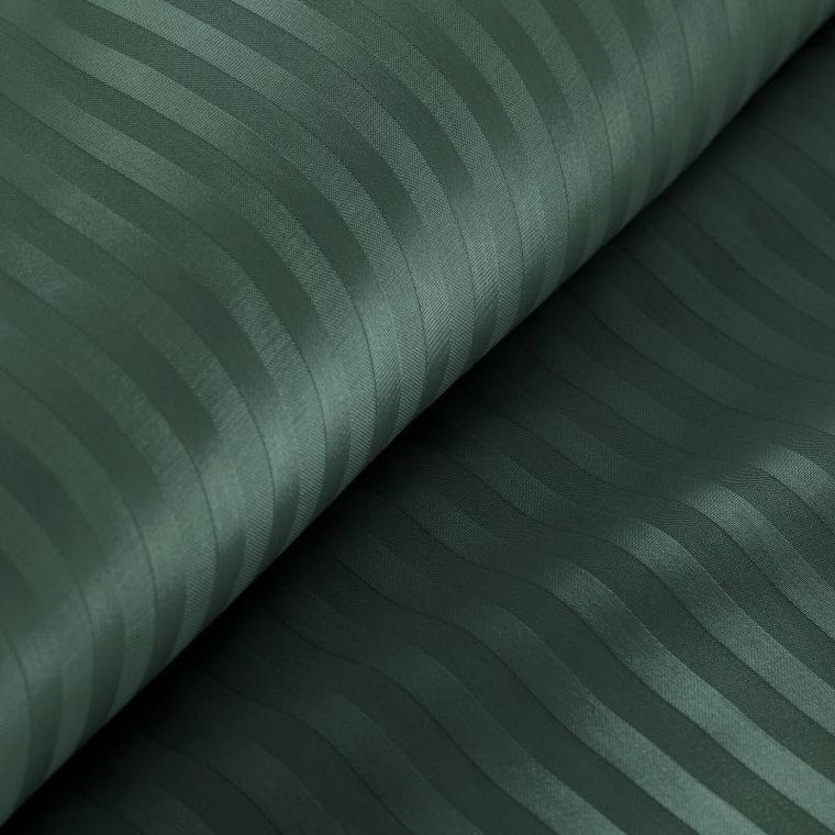 Eurofirany, komplet pościeli satynowej, Vera, 220-200 cm, ciemnozielony