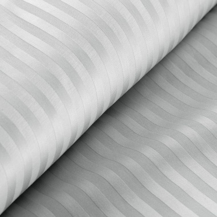 Eurofirany, komplet pościeli satynowej, Vera, 220-200 cm, jasnoszary