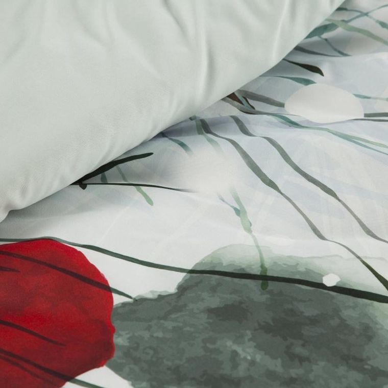 Eurofirany, komplet pościeli świątecznej Robin, 140-200 cm, jasnoszary