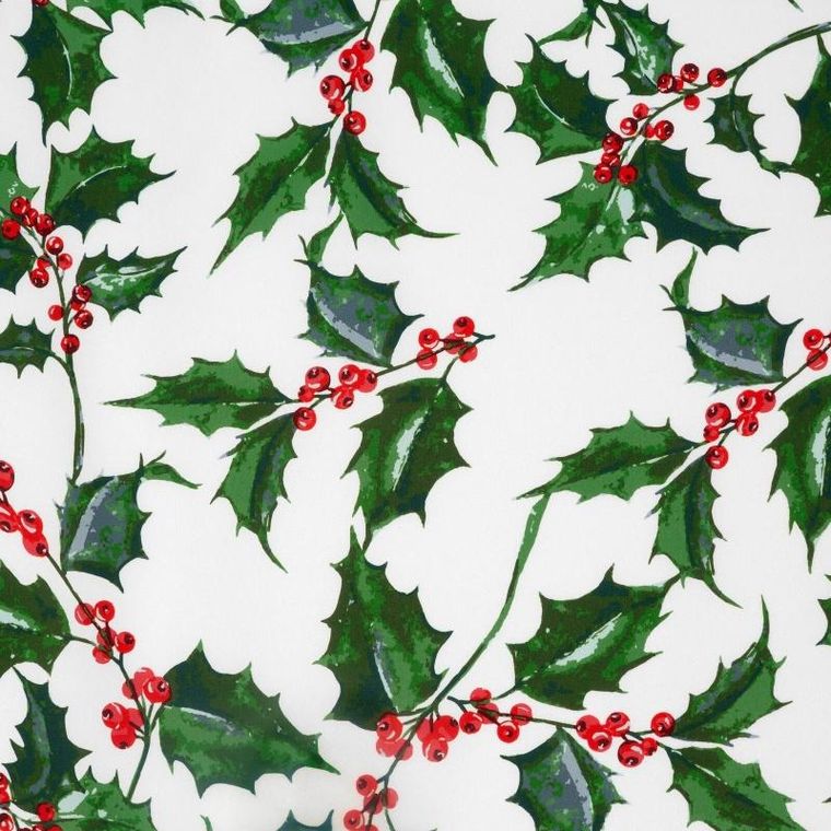 Eurofirany, komplet pościeli świątecznej, Tori, 220-200 cm, biały