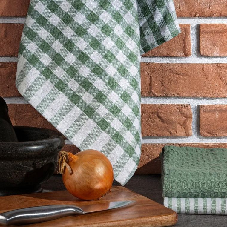 Eurofirany, komplet ręczników kuchennych, Lucy, 50-70 cm, biały