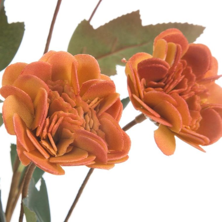 Eurofirany, kwiat flore, 54 cm, pomarańczowy