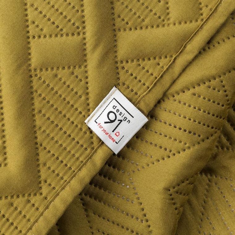 Eurofirany, narzuta D91 Alara, 220-240 cm, musztardowy