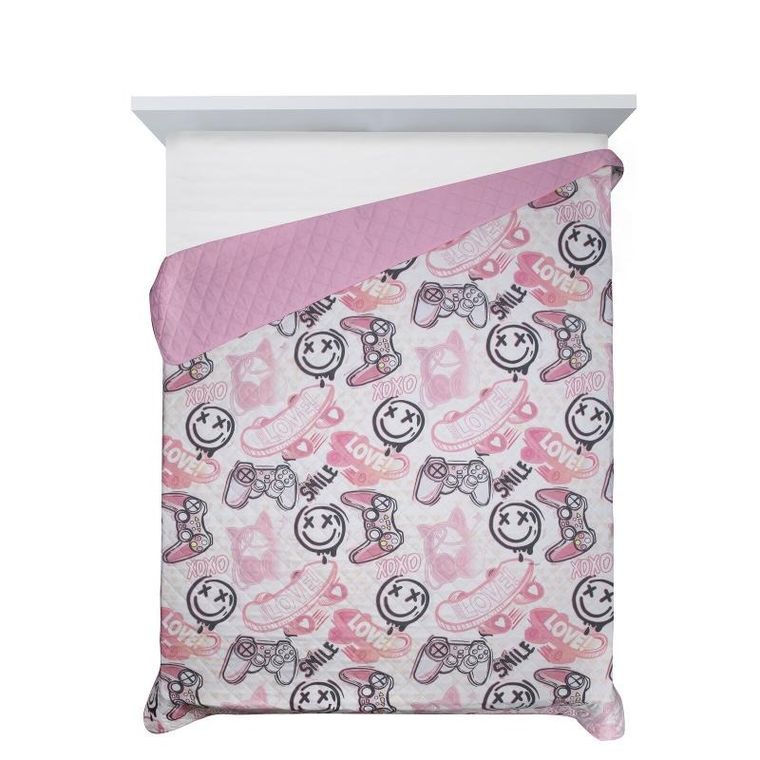 Eurofirany, narzuta d91 kid, biały, 170-210 cm