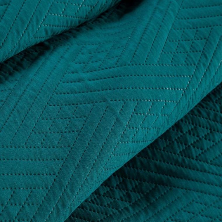 Eurofirany, narzuta, komplet, 200-220 cm, ciemnoturkusowy