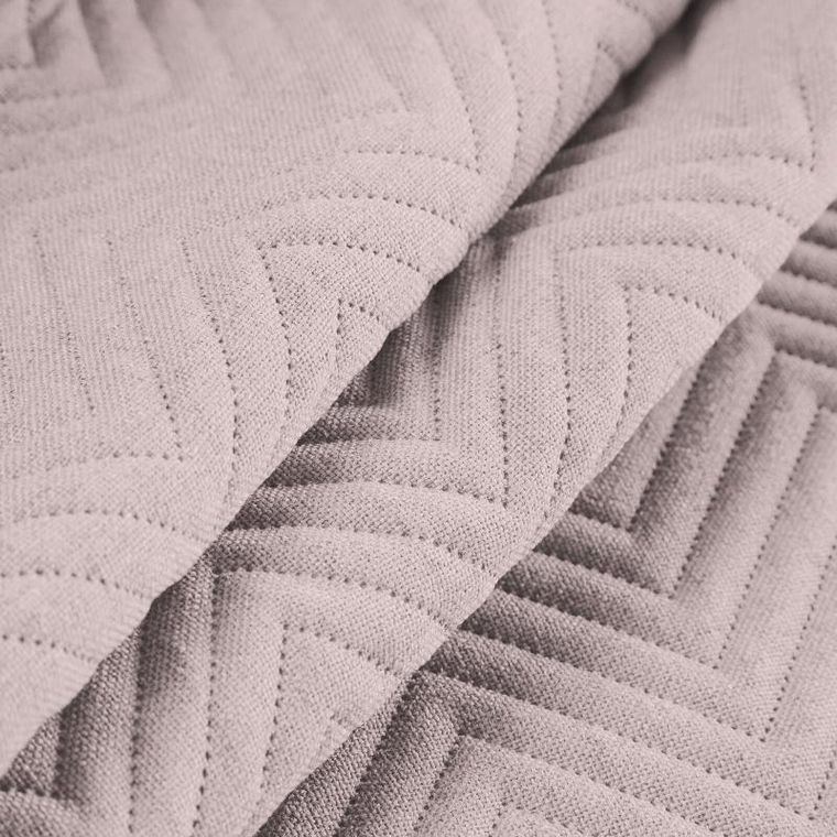 Eurofirany, narzuta len, 170-210 cm, różowy