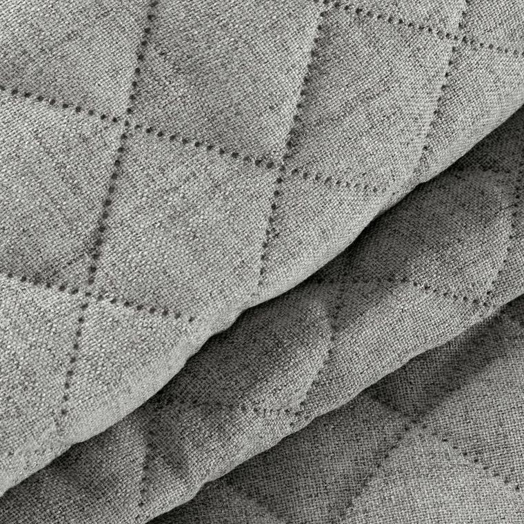 Eurofirany, narzuta len, 170-210 cm, stalowy