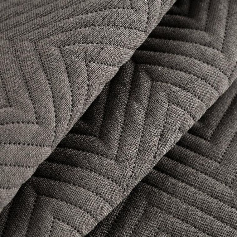 Eurofirany, narzuta len, 200-220 cm, popielaty