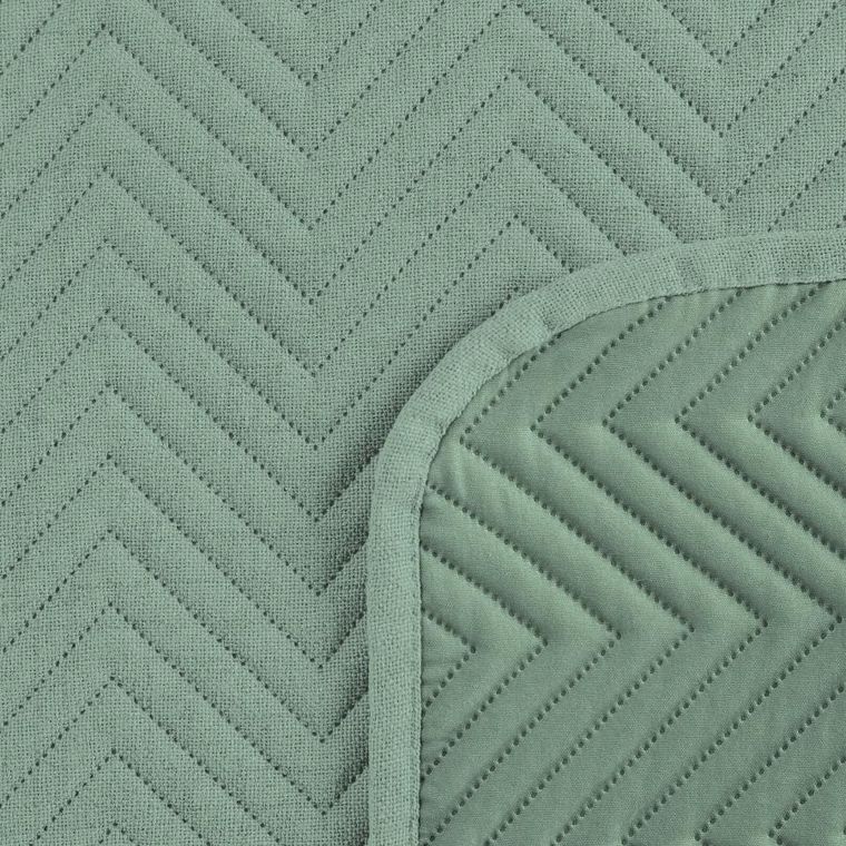 Eurofirany, narzuta len, 200-220 cm, zielony