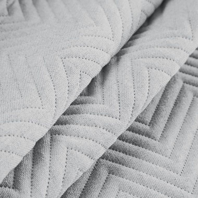 Eurofirany, narzuta len, 220-240 cm, srebrny