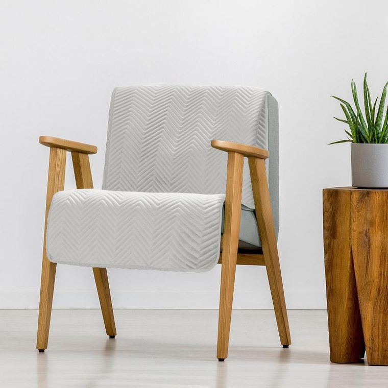 Eurofirany, narzuta Sofia, 70-160 cm, biały