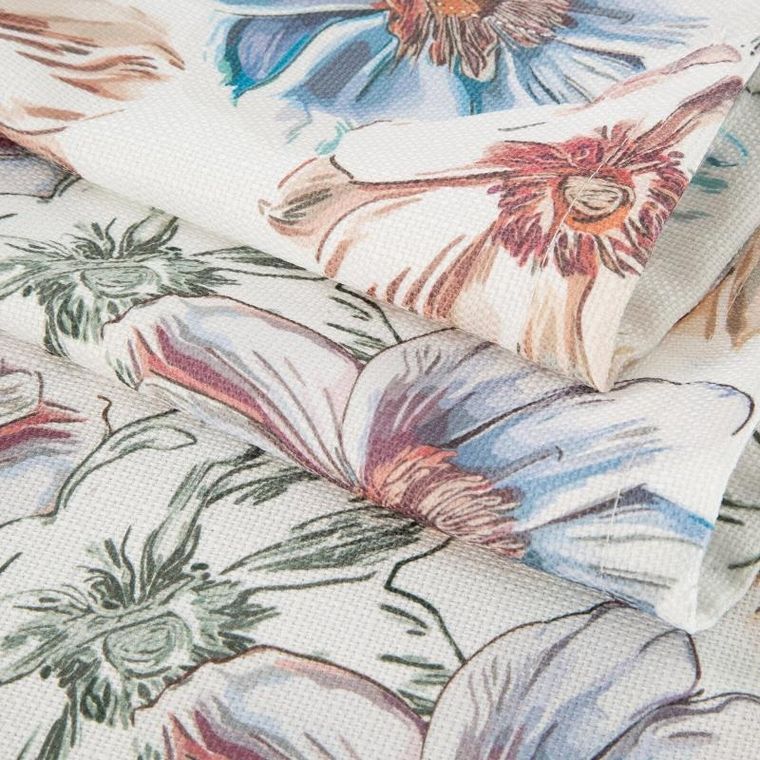 Eurofirany, obrus Flore, 40-180 cm, niebieski