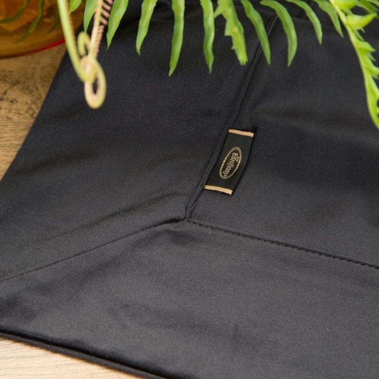 Eurofirany, obrus velvet, 145-220 cm, czarny