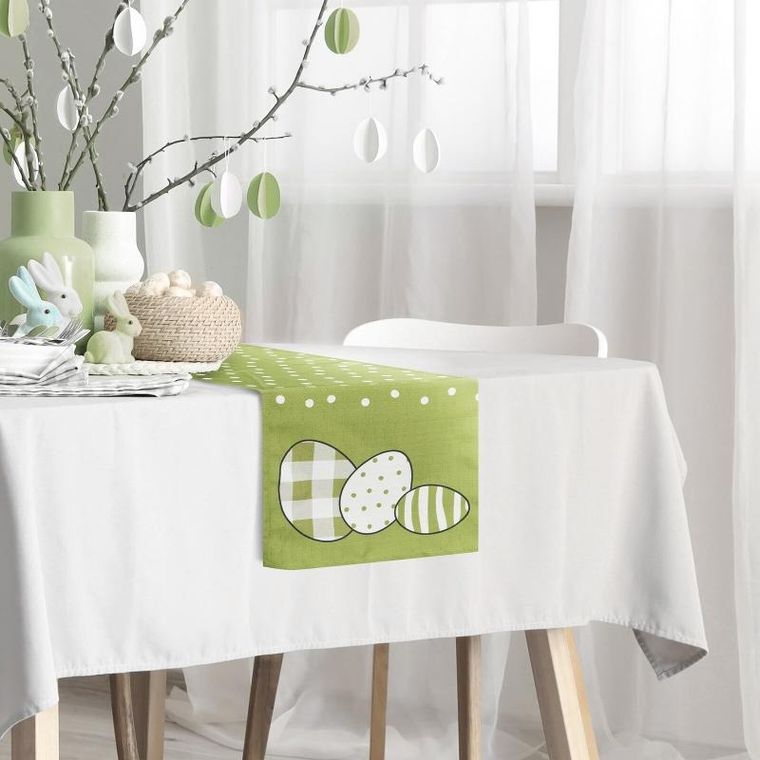 Eurofirany, obrus wiosna, 35-140 cm, zielony