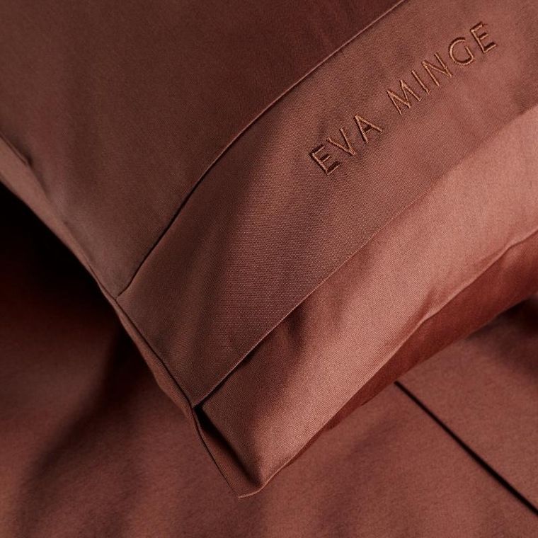 Eurofirany, pościel elegant, 220-200 cm, marsala