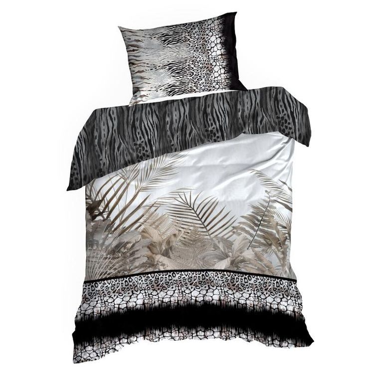 Eurofirany, pościel Eva, 160-200 cm, stalowy