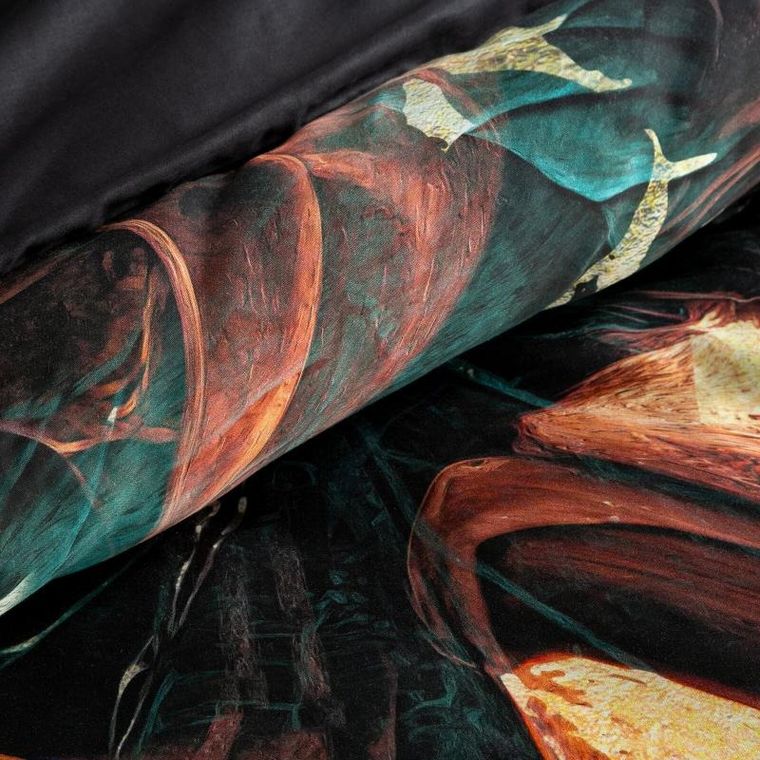 Eurofirany, pościel Eva, 220-200 cm, czarny