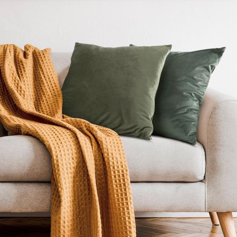 Eurofirany, poszewka Gaja, 45-45 cm, ciemnobeżowy