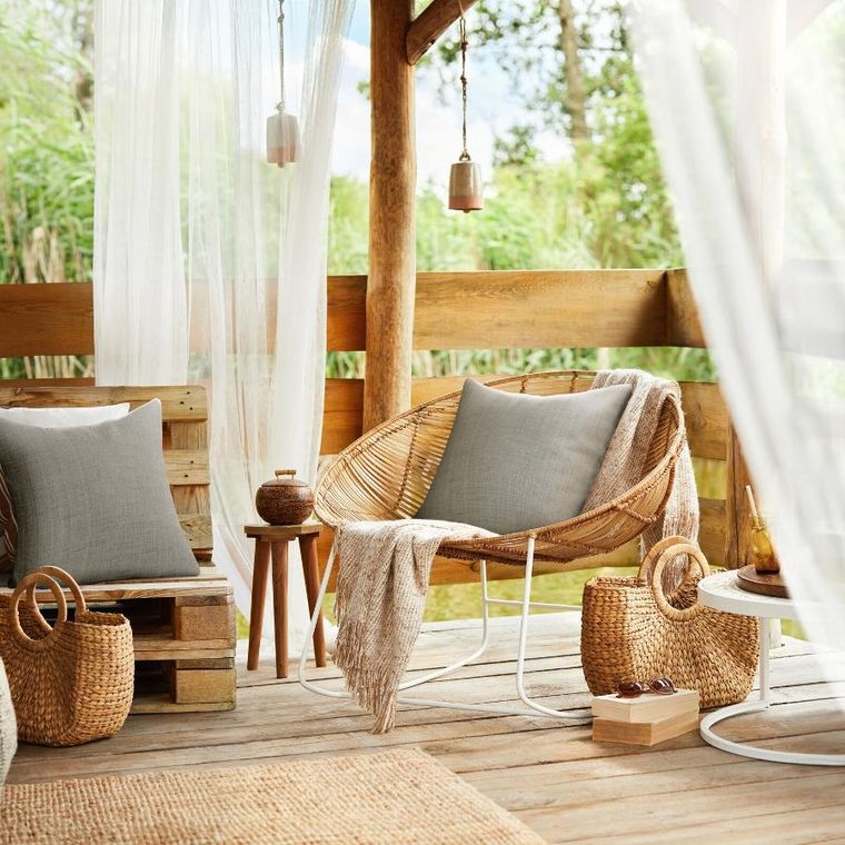 Eurofirany, poszewka, Garden3, 45-45 cm, beżowy