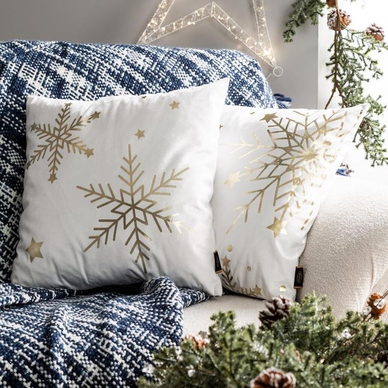 Eurofirany, poszewka świąteczna, 45-45 cm, czarny