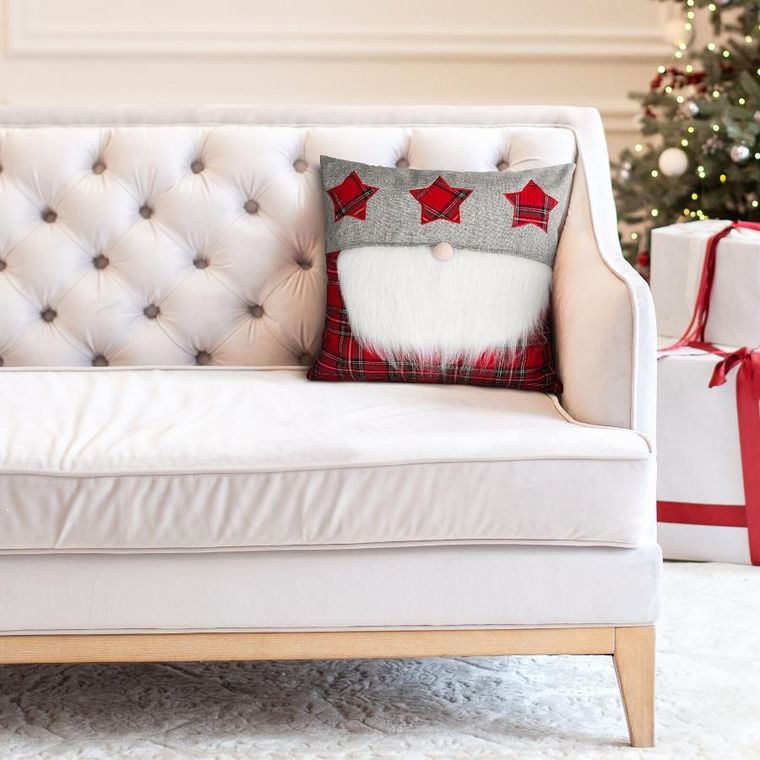 Eurofirany, poszewka świąteczna, 45-45 cm, czerwony