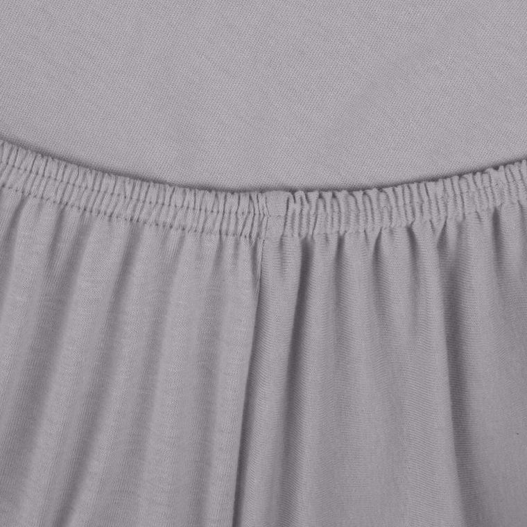 Eurofirany, prześcieradło jersey3, 160-200-30 cm, jasnoszary