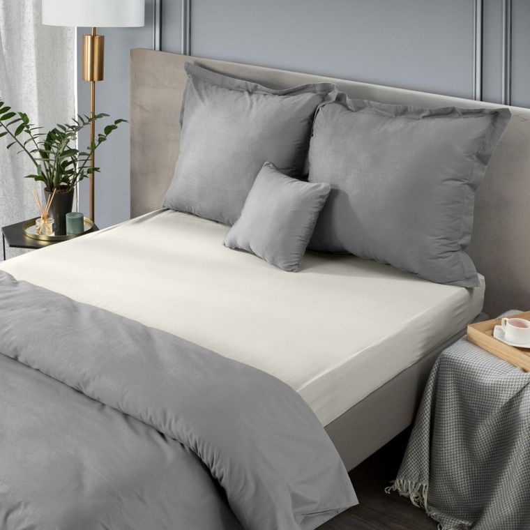 Eurofirany, prześcieradło Nova, 220-210 cm, kremowy