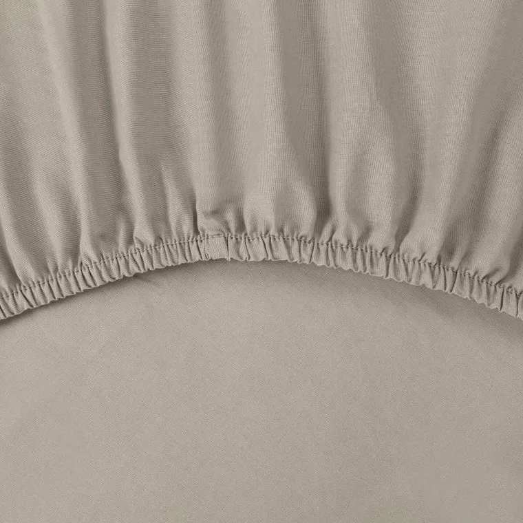 Eurofirany, prześcieradło z gumką, basic, 180-200-30 cm, beżowy