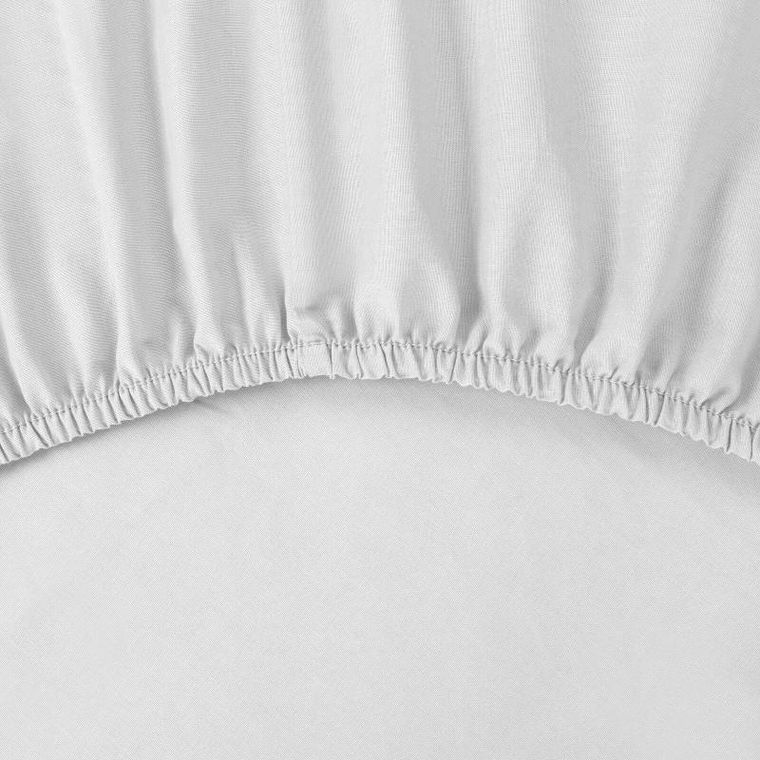 Eurofirany, prześcieradło z gumką, basic, 180-200-30 cm, biały