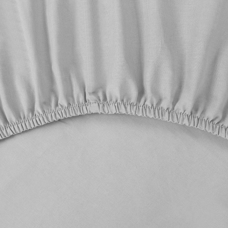 Eurofirany, prześcieradło z gumką, basic, 180-200-30 cm, jasnoszary